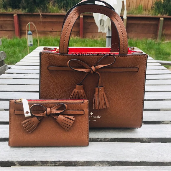 kate spade Handbags - Kate spade HAYES mini satchel SMALL wallet SET